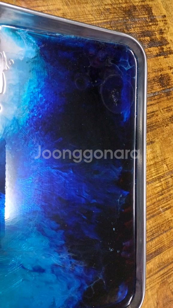 핸드메이드 레진 플루이드 아트 깊은 바다 트레이--1