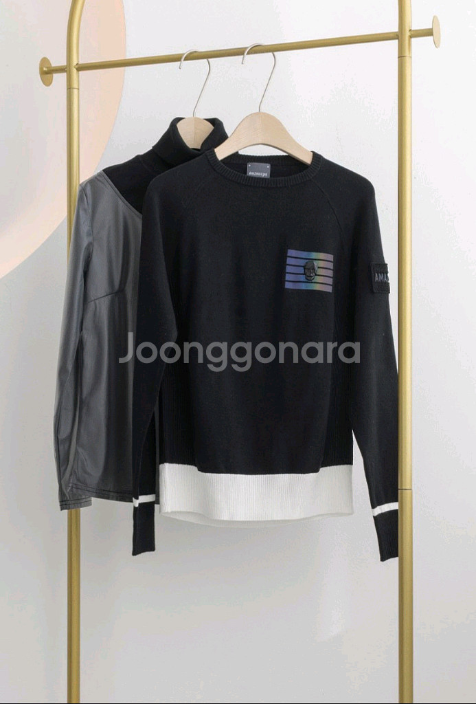 어메이징크리 여성 골프 방풍 티셔츠 니트 세트--0