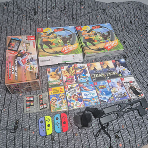 닌텐도스위치 게임23개 + 조이콘두세트 + 슈퍼마리오홈