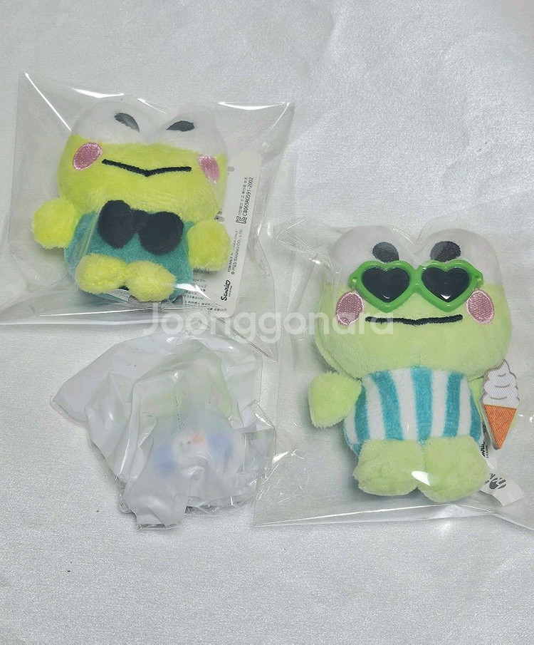 산리오 케로피 하트 선글라스 인형 이디야 마그넷 피규어--0