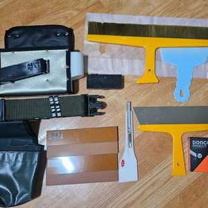 도배용품 세트 일괄거래 도배칼 가방 삼광붓 실크롤러 등