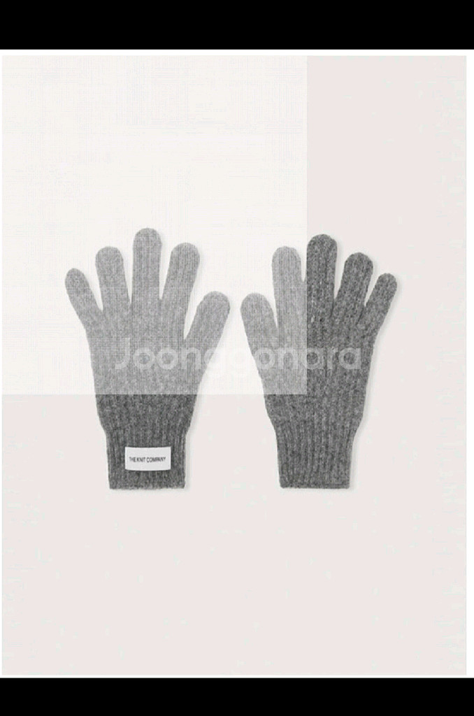 더니트컴퍼니 울 캐시미어 니트 글러브 멜란지그레이 M--0
