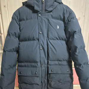 USPA 폴로 남성 다운하프자켓95ㅡ세탁만한새상품