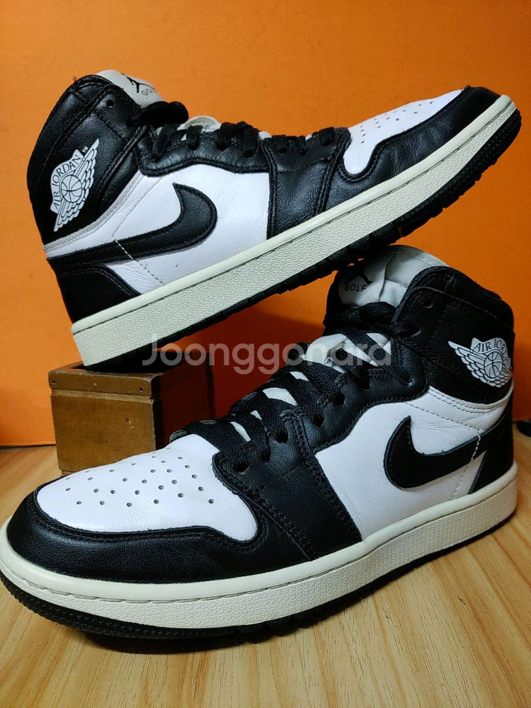 나이키 에어조던1하이 골프 범고래(US9표기270)--3