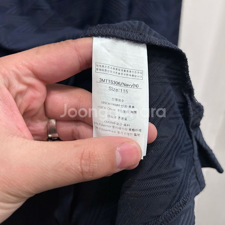 루이까스텔 골프웨어 러버와펜 반집업 긴팔 카라티--3