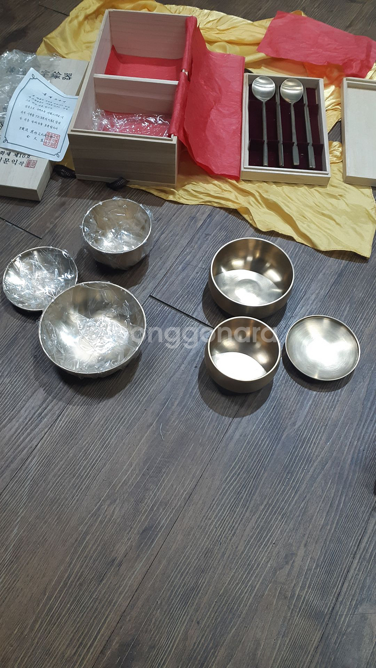 인간문화재 방자 김문익 유기제품--2