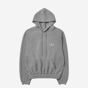 L XL 아이앱 스튜디오 헤링본 후드 후디 그레이