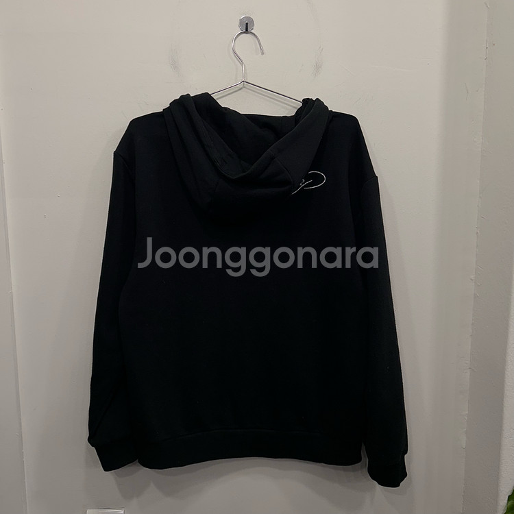 에드하디 하트자수로고 백포인트 오버핏 후드집업--5