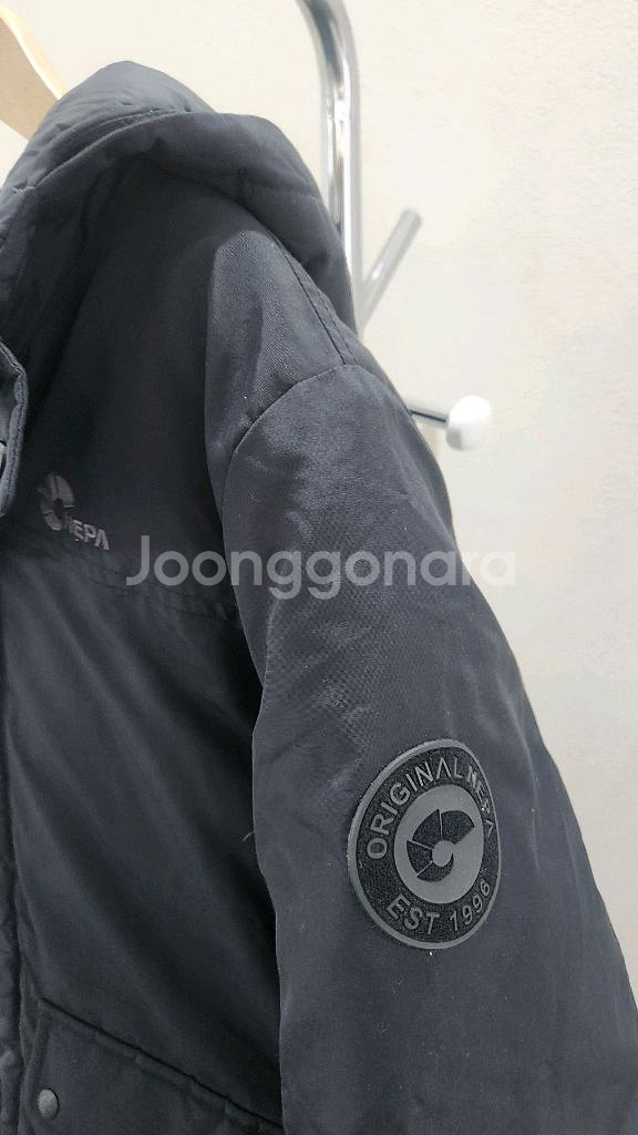 네파 키즈 블랙 덕다운 패딩 점퍼 140--1