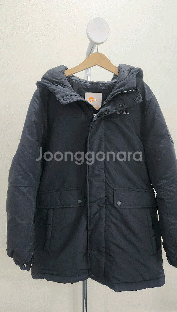 네파 키즈 블랙 덕다운 패딩 점퍼 140--0