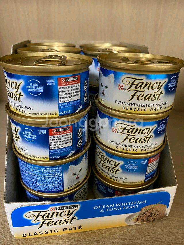 고양이 팬시피스트 화이트라벨 참치와 흰살생선--0