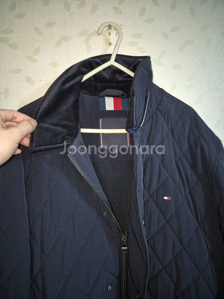 타미힐피거 퀼팅 자켓 깔깔이 항공 자켓 M 네이비 팝니--2