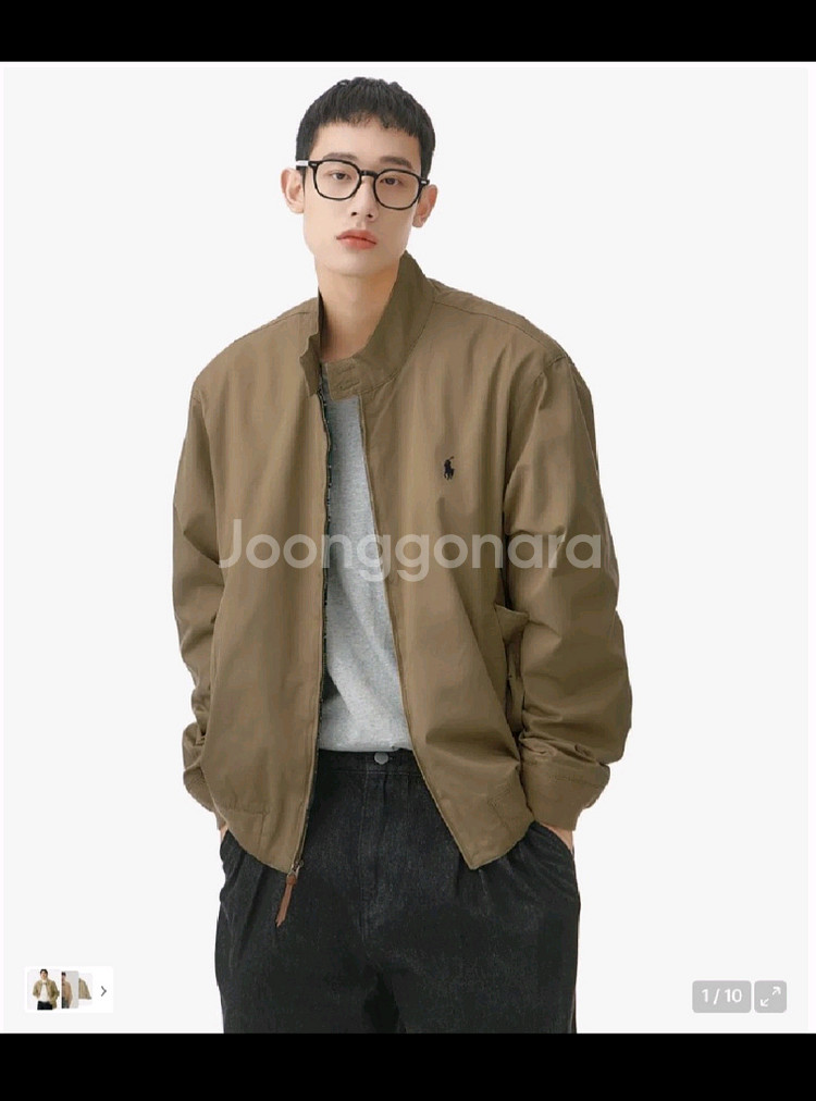 폴로 랄프 로렌 코튼 트윌 치노재킷 - 베이지 L--0