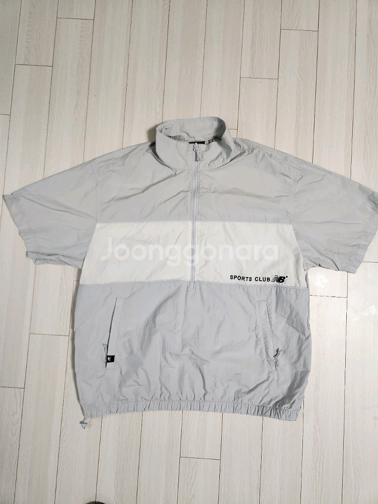 뉴발란스 배색 반팔 아노락 자켓 NBNAC22513(새--0