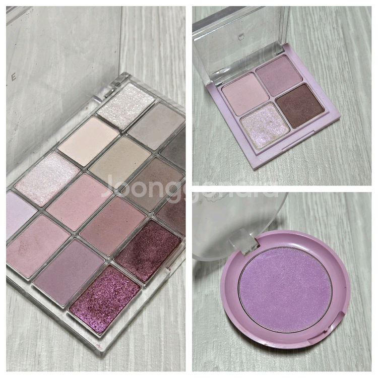 퍼플 메이크업 세트 아이섀도우 블러셔--0