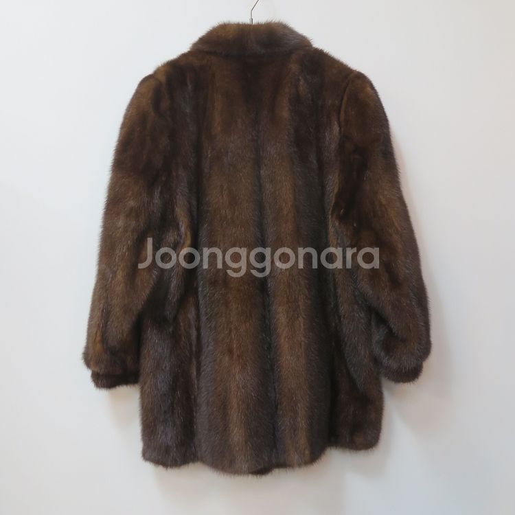 근화모피 사가밍크 천연 밍크 코트--5