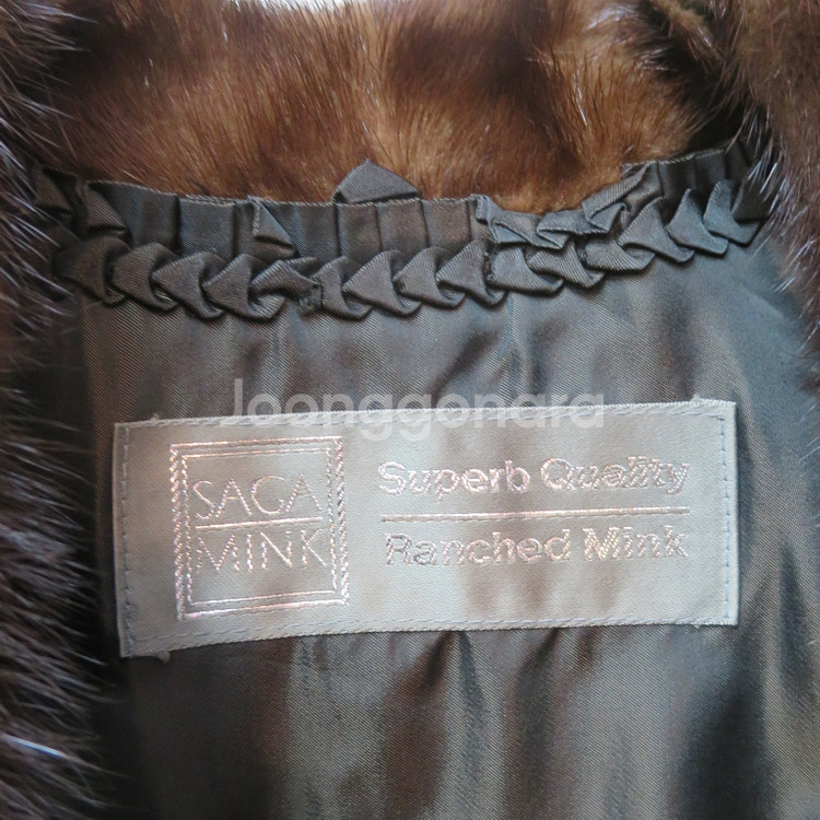 근화모피 사가밍크 천연 밍크 코트--6