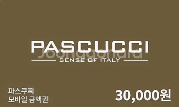파스쿠찌 3만원금액권,케이크34,000원권-27,000--2