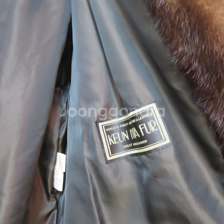 근화모피 사가밍크 천연 밍크 코트--7
