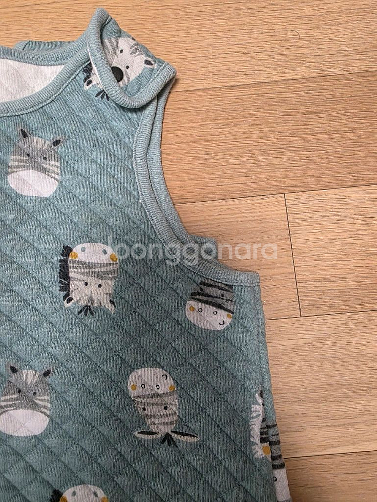 소폴리니 삼중직 누빔 슬립쌕 수면조끼 M (4세)--5