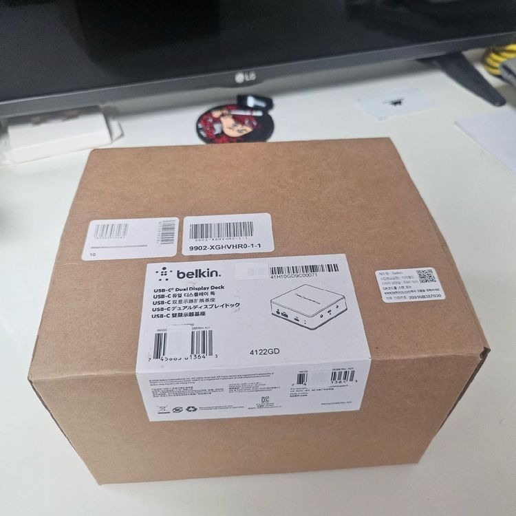 벨킨 USB-C 듀얼 독 INC002qc 도킹스테이션 이미지