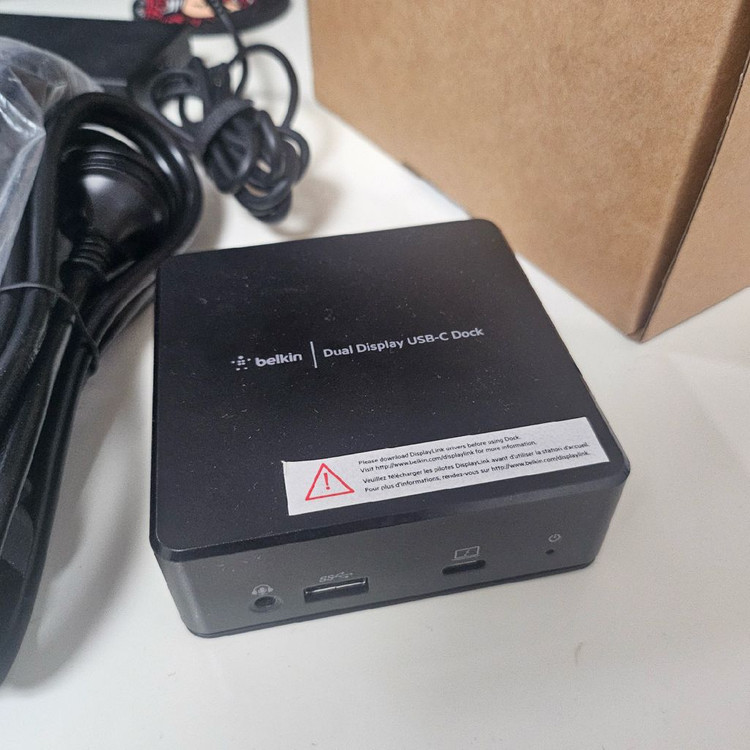 벨킨 USB-C 듀얼 독 INC002qc 도킹스테이션 이미지