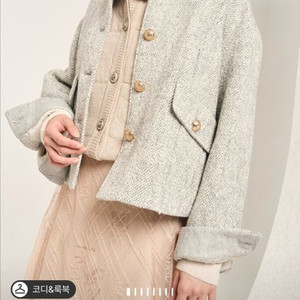 마인 울 블렌드 버튼 자켓 한섬