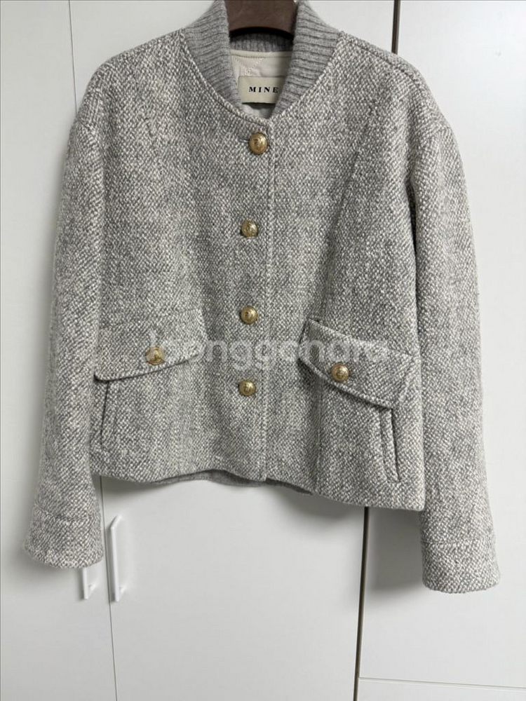 마인 울 블렌드 버튼 자켓 한섬--5