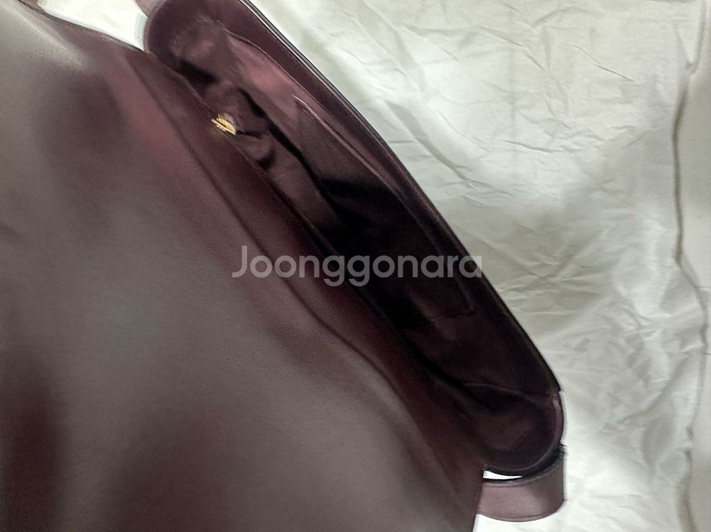 빈폴 가죽 크로스백 버건디--2