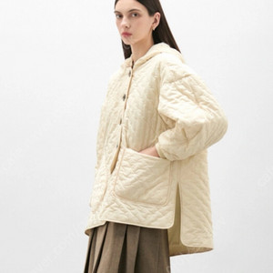 가격인하>ENFOLD 엔폴드 도트 자수 퀄팅 패딩