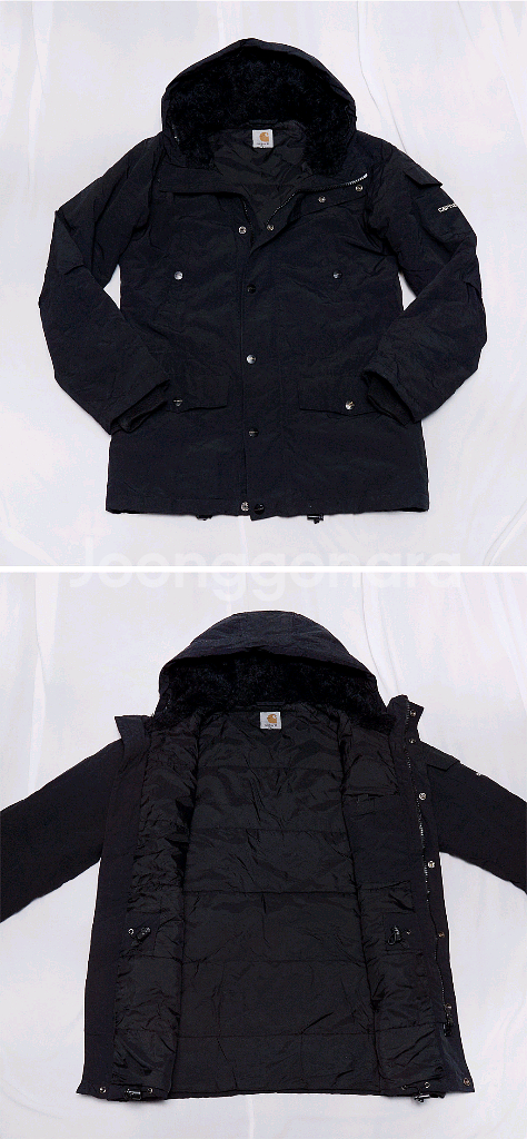 칼하트 WIP 앵커리지 패딩 파카 올블랙 95-100--1