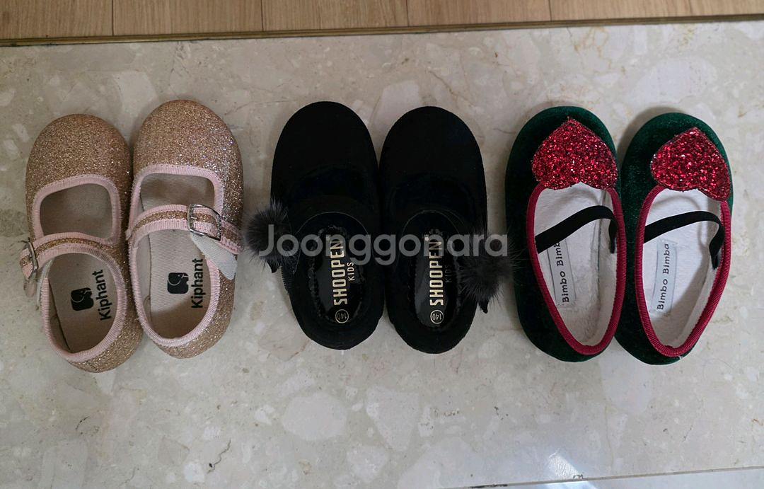 여아신발140사이즈3켤레 일괄 (키펀트,슈펜,빔보빔바)--0