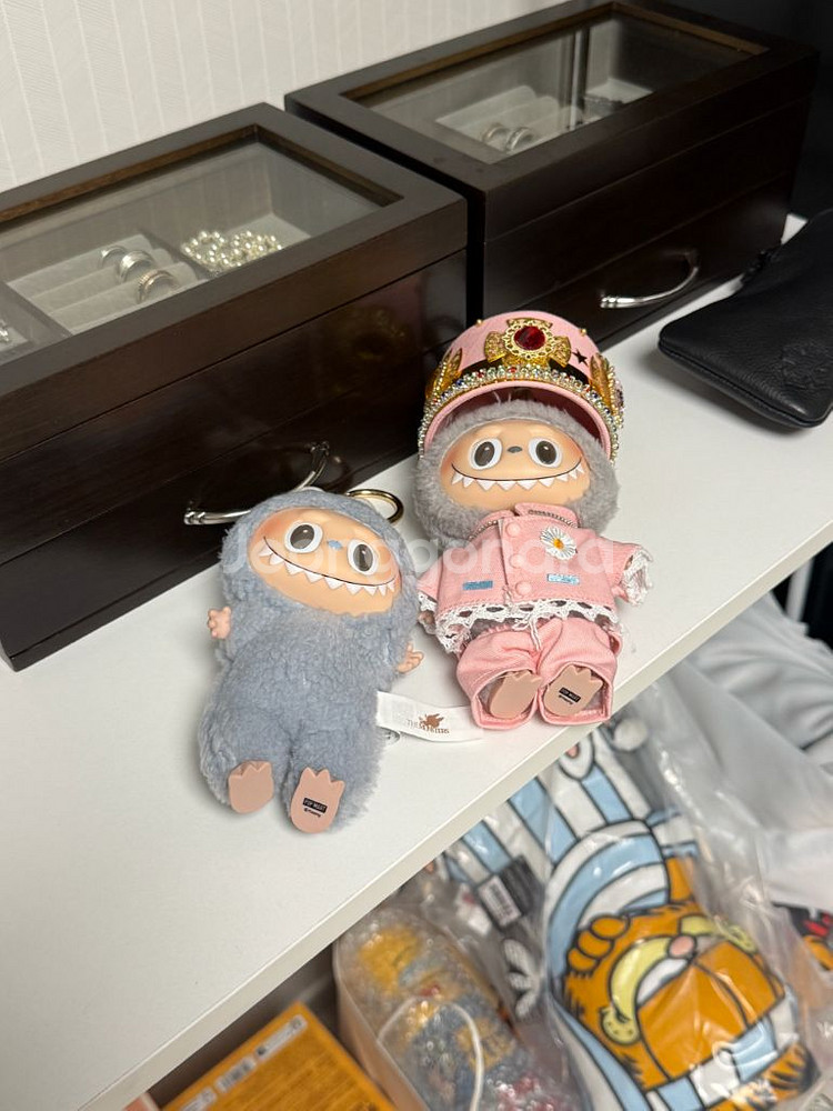 팝마트 라부부 키링 2종 일괄 (솔트,세서미빈)--0