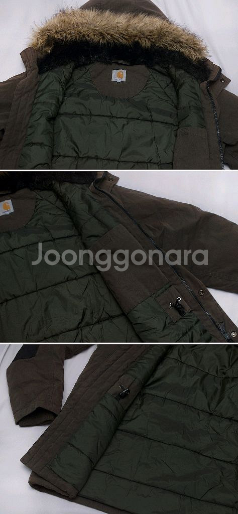 칼하트 WIP 트래퍼 패딩 파카 우드브라운 95-100--6