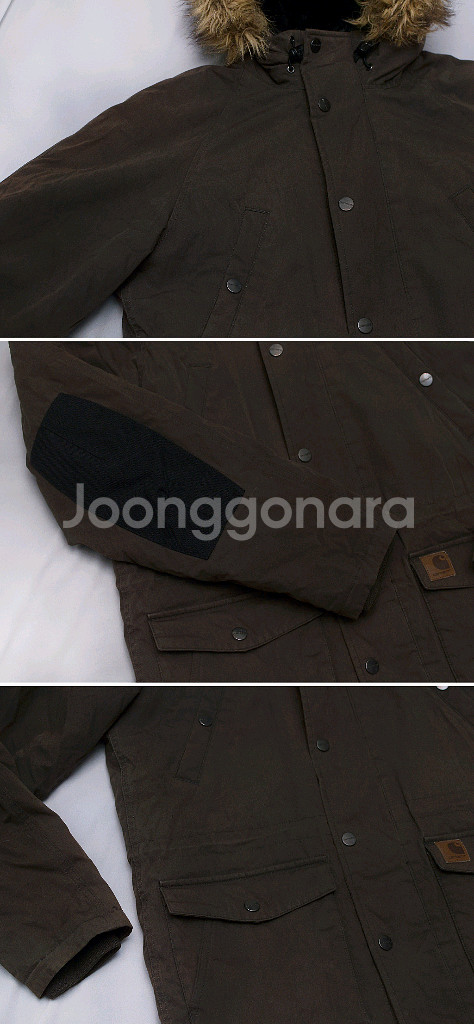 칼하트 WIP 트래퍼 패딩 파카 우드브라운 95-100--7