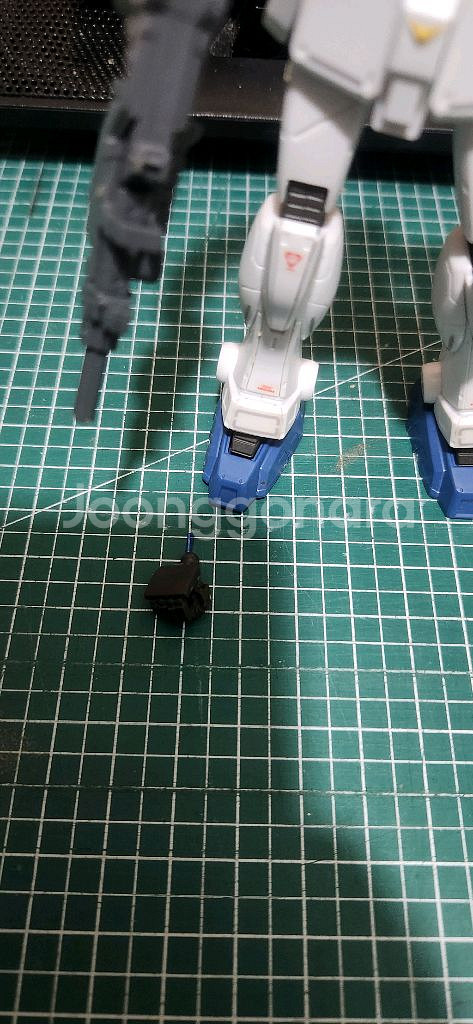 HG GTO 디오리진 국지형 건담 가조립 (뿔 수리)--2