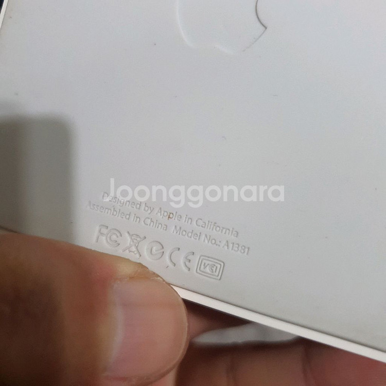 아이폰 아이팟 충전 거치대 A1381 흰색--3