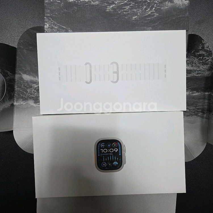 s급 애플워치 울트라2 49mm 내추럴 티타늄 팝니다!--1