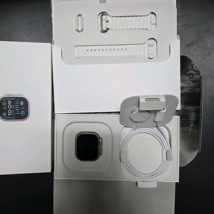 s급 애플워치 울트라2 49mm 내추럴 티타늄 팝니다!--2