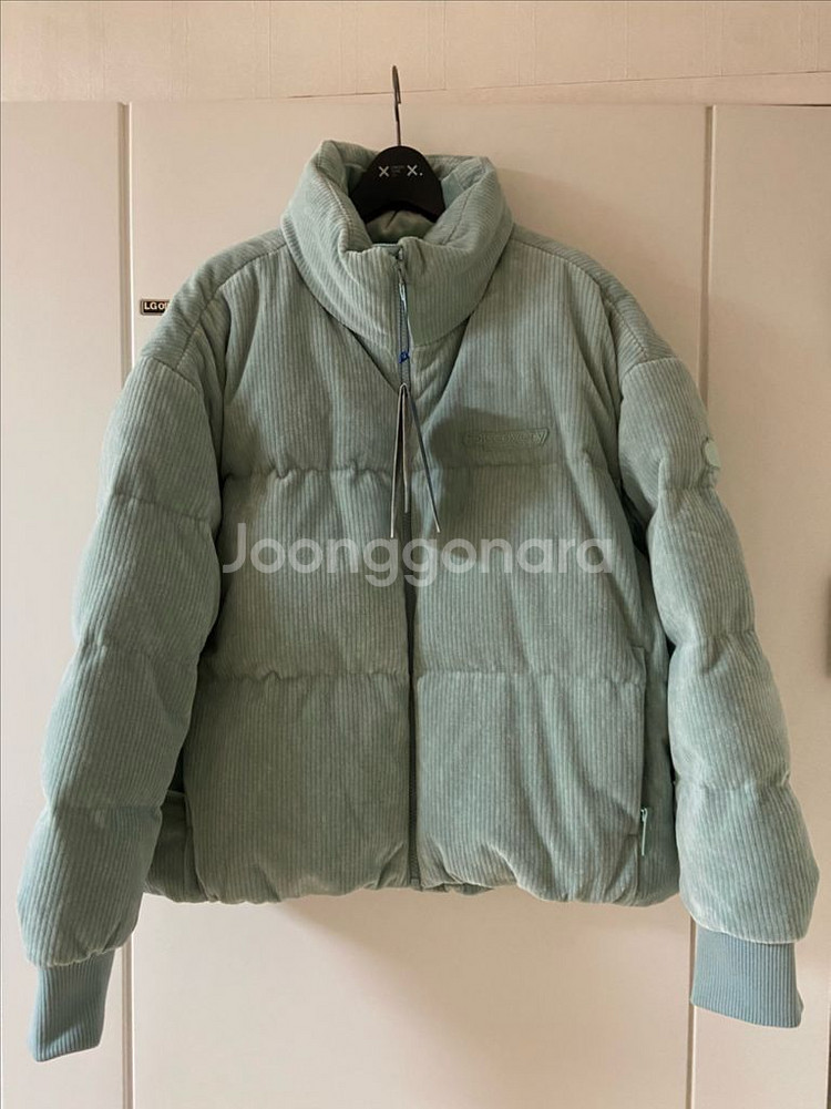 디스커버리 매장정품 코듀로이 구스다운 패딩 95사이즈--0
