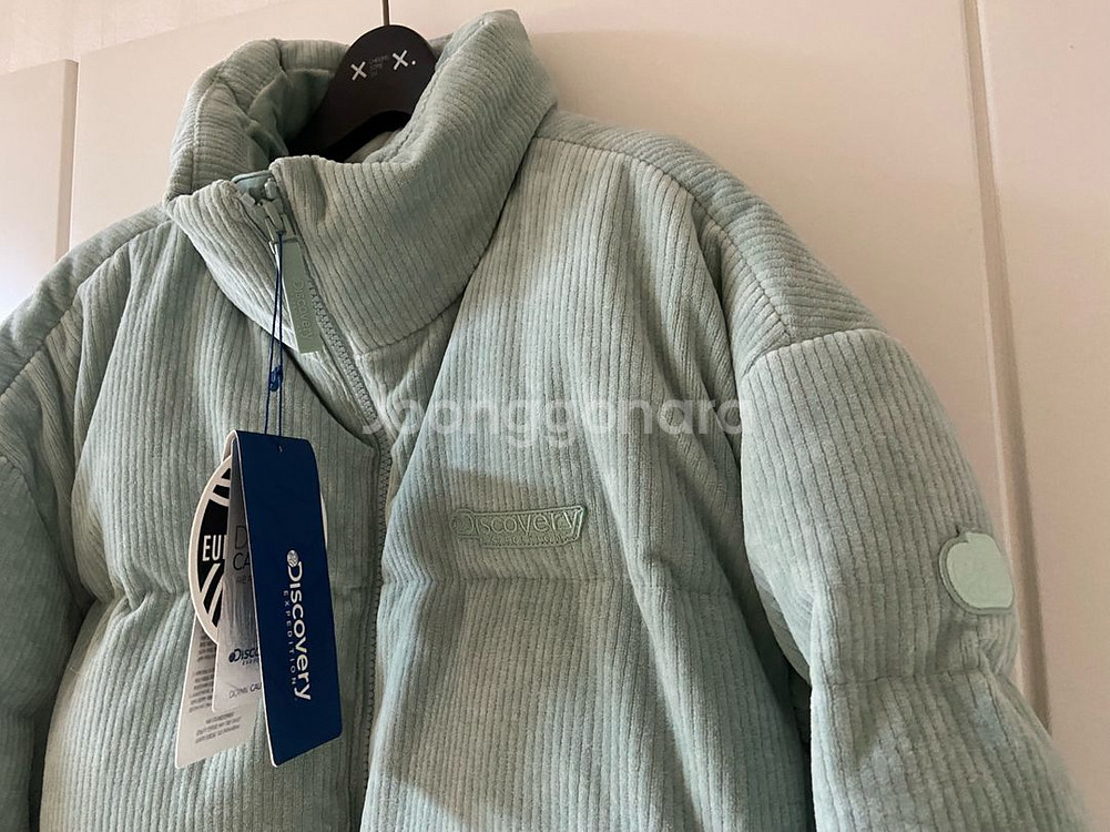 디스커버리 매장정품 코듀로이 구스다운 패딩 95사이즈--4