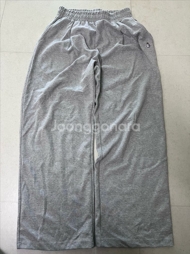 가까이 유니언즈 회색 와이드팬츠 L--0