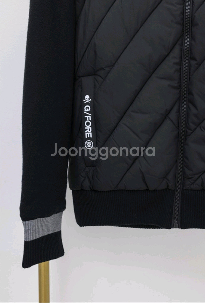 지포어 남성 니트 집업 패딩 자켓--2