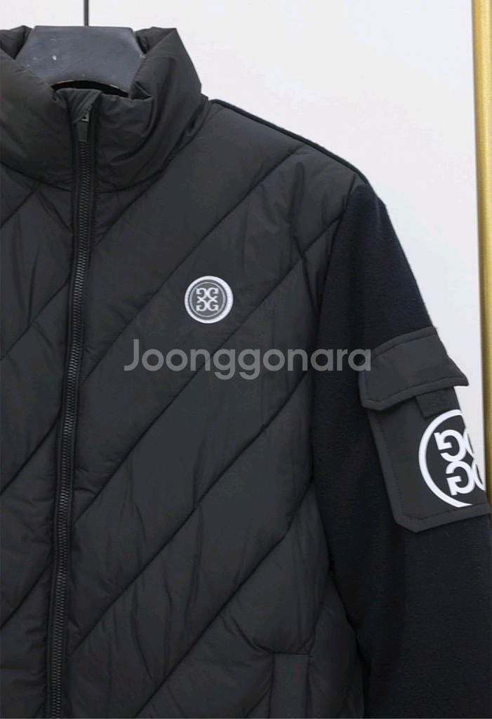 지포어 남성 니트 집업 패딩 자켓--3