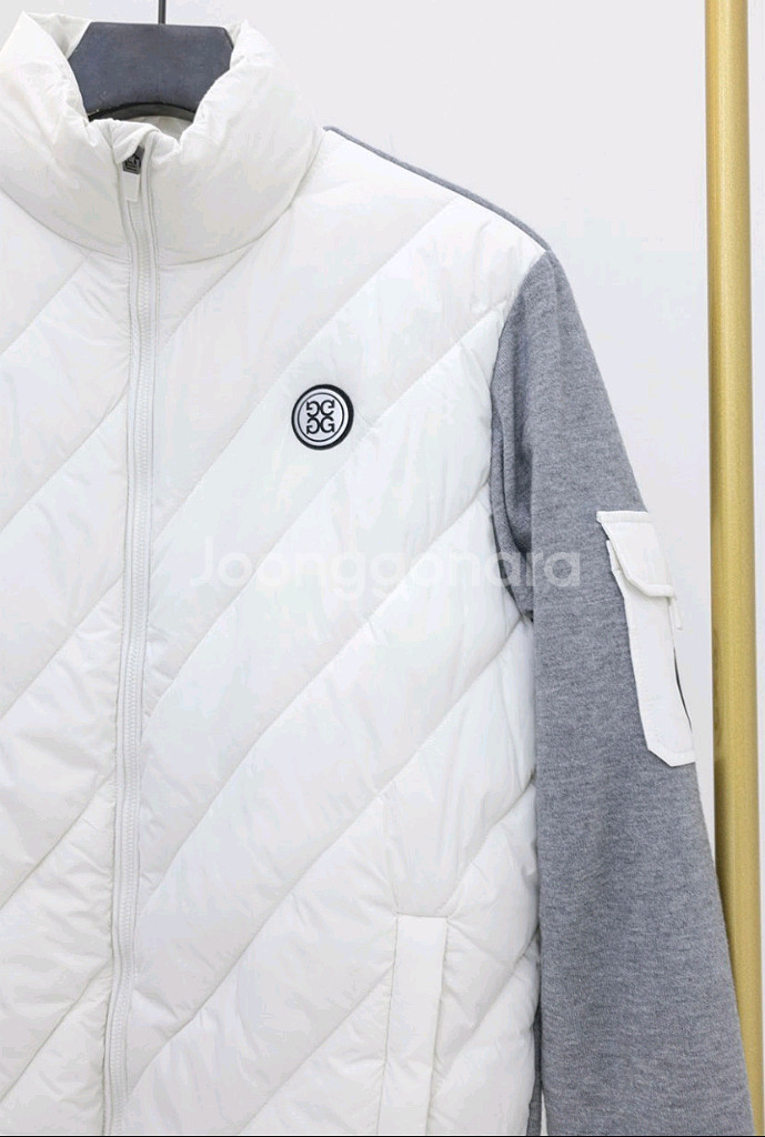 지포어 남성 니트 집업 패딩 자켓--9