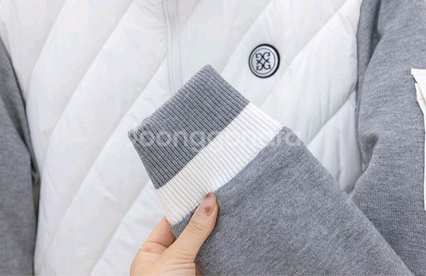 지포어 남성 니트 집업 패딩 자켓--6