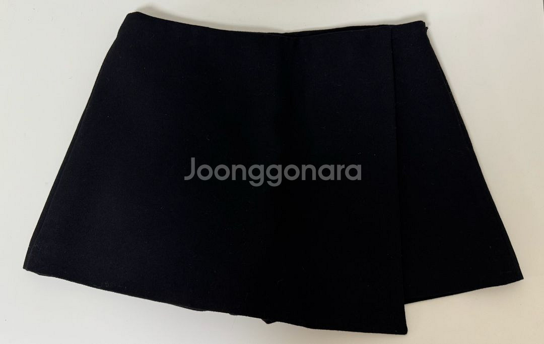 리즈 레나 울 스커트 팬츠 블랙 m--3