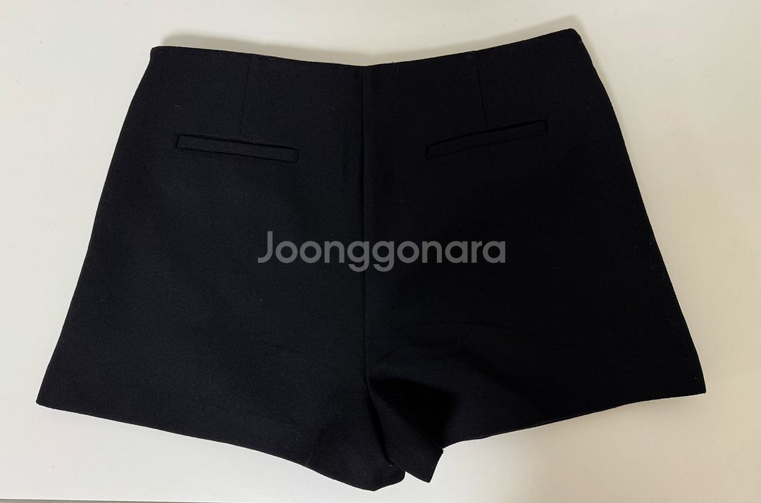 리즈 레나 울 스커트 팬츠 블랙 m--4