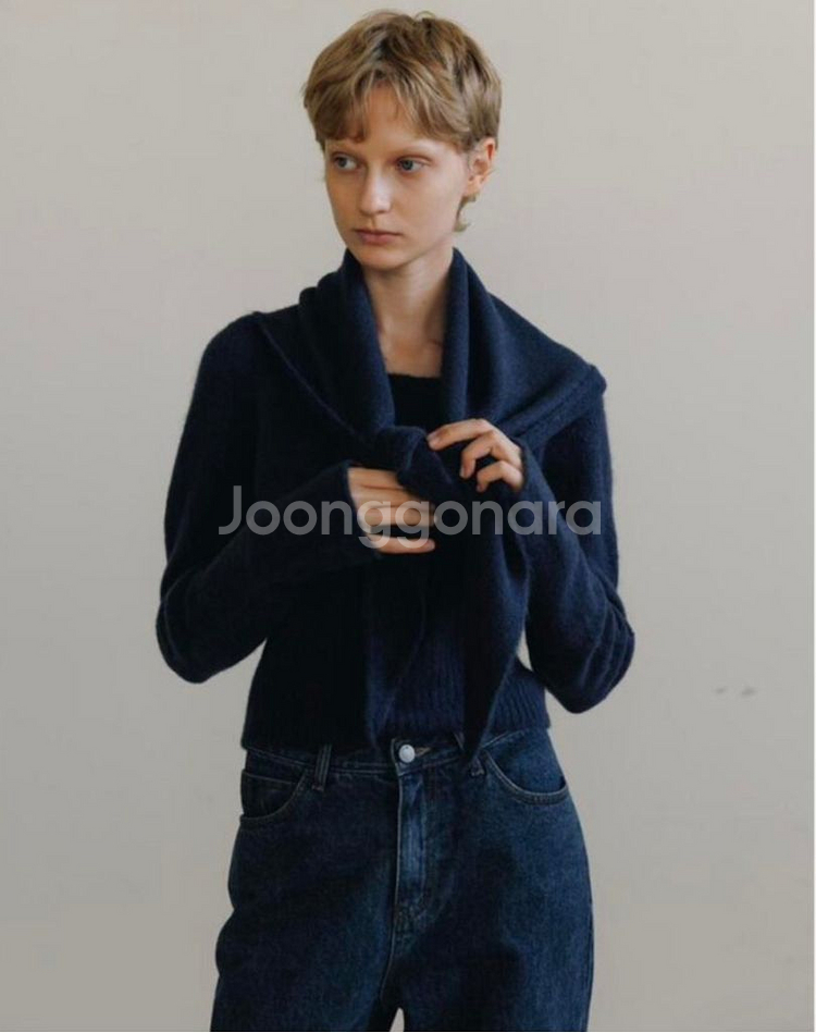 모이아 shawl knit set--2