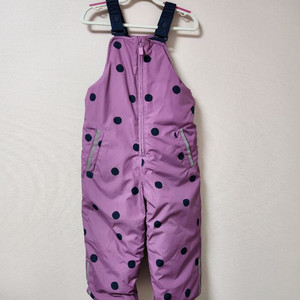 104cm 자라 보라색 도트무늬 스키복 하의 바지
